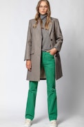 Manteau Mumy - Manteau beige femme.