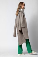 Manteau Mumy - Manteau beige femme.