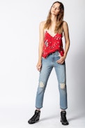 Vaquero Deana Dirty - Vaquero desgastado para mujer.
