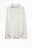Chemise Chic Leather - Chemise en cuir froissé