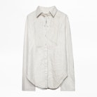 Chemise Chic Leather - Chemise en cuir froissé
