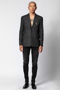 Veste Valfried Stripe Pins - Veste de costume homme en laine.