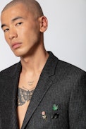 Veste Valfried Stripe Pins - Veste de costume homme en laine.