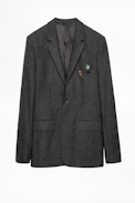 Veste Valfried Stripe Pins - Veste de costume homme en laine.