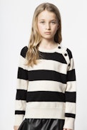 Pull Ava - Pull enfant rayé.