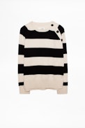 Pull Ava - Pull enfant rayé.