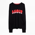 Pull Gaby Cachemire Amour - Pull en cachemire à message.