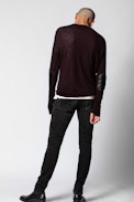 Pullover Liam - Herren-Kaschmirpullover mit Rundhalsausschnitt.