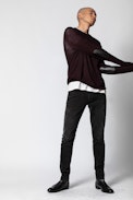 Pullover Liam - Herren-Kaschmirpullover mit Rundhalsausschnitt.