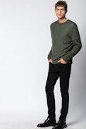 Liam Sweater - Men's round neck cashmere sweater.