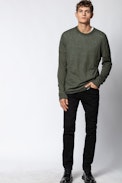 Liam Sweater - Men's round neck cashmere sweater.