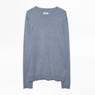 Pullover Liam - Herren-Kaschmirpullover mit Rundhalsausschnitt.