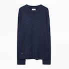 Raphael Patch Sweater - Men's round neck sweater.