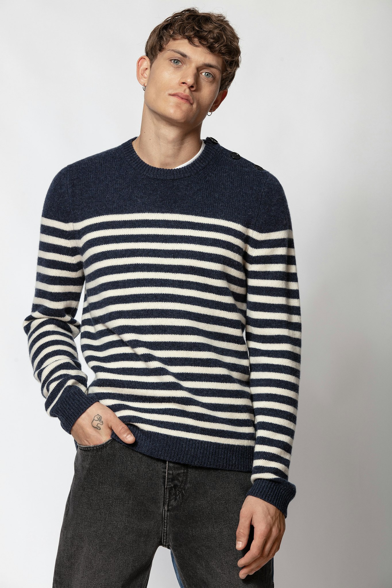Jeremy Stripes Sweater - sweater men | Zadig&Voltaire