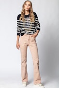Jeremia MW Punk Sweater - Women’s striped merino wool sweater.