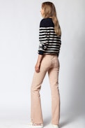 Jeremia MW Punk Sweater - Women’s striped merino wool sweater.