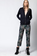 Sxtine Cachemire Strass Cardigan - Women’s cashmere hoodie.