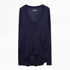 Preppy Silk Sweater - Silk and cashmere sweater