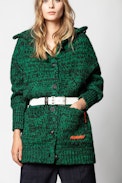 Cárdigan Glen WPN - Cárdigan verde para mujer