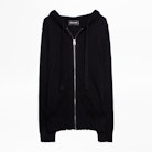 Cassy Cachemire Star Cardigan - Women’s hooded cashmere cardigan.