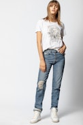 T-shirt Redo Greatfull Dead - T-shirt femme imprimé.