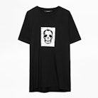 Tommy Small Skull T-shirt - Men's black T-shirt, printed on the front.