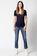 T-shirt Atia Foil - T-shirt en modal femme.