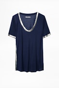 T-shirt Atia Foil - T-shirt en modal femme.