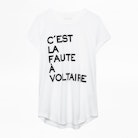 T-shirt Woop Voltaire - T-shirt à message femme.