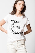 T-shirt Woop Voltaire - T-shirt à message femme.