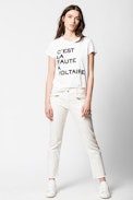 T-shirt Woop Voltaire - T-shirt à message femme.