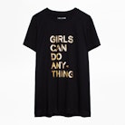 Walk Girls T-shirt - Women's slogan T-shirt.