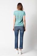 Story Fishnet T-shirt - Women’s cotton T-shirt.