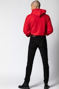 Sanchi Sweatshirt - Men's sweatshirt embroidered on the front.