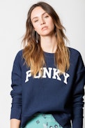 Sweatshirt Champ Funky - Sweatshirt femme en coton.