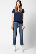 Tunisien Strass Friends - T-shirt femme en coton.