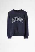 Sudadera Joe Infantil - Sudadera azul de algodón para niño.