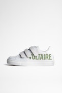 Kinder-Sneaker Jemmy Leder - Cremefarbene Kinderturnschuhe