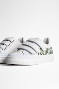 Kinder-Sneaker Jemmy Leder - Cremefarbene Kinderturnschuhe