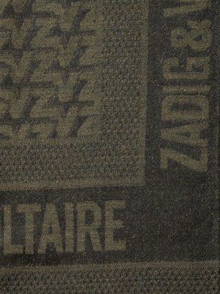 ZV Initiale Glenn Scarf - Large jacquard scarf with ZV monogram.