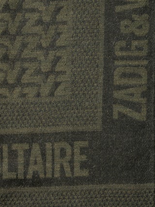 ZV Initiale Glenn Scarf - Large jacquard scarf with ZV monogram.