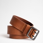 Cinturón Buckley - Cinturón de piel marrón para hombre de Zadig&Voltaire