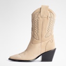 Bottes Rockland Suede - Bottes beige en cuir suédé femme