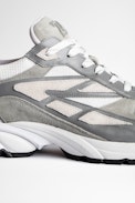 Wave Mix Sneakers - Zadig&Voltaire men’s gray sneakers.