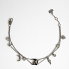 Pulsera Mix N Match Double - Pulsera plateada para mujer