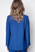Jacke Volly Crepe - Blaue Damenjacke.