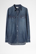 Camicia Stan Denim Photoprint - Camicia da uomo in denim.
