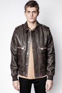Leonard Used Jacket - Men's brown jacket.