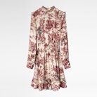 Robe Rocket Jouy Satin - Robe blanche femme, imprimée.