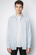 Camicia Stan Pop Rayé - Camicia blu a righe da uomo.